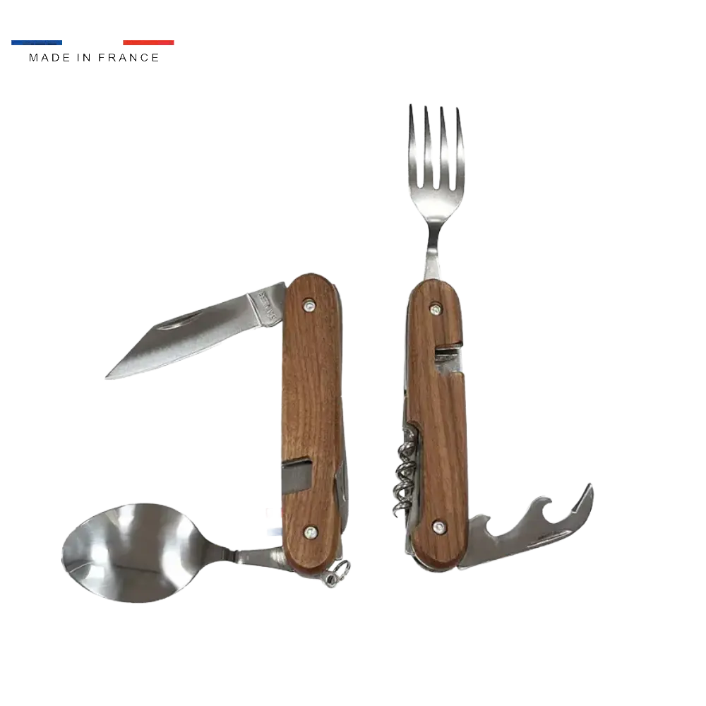 Couteau multifonction en bois