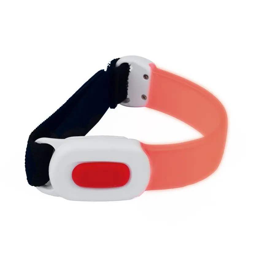 Bracelet lumineux rouge rechargeable