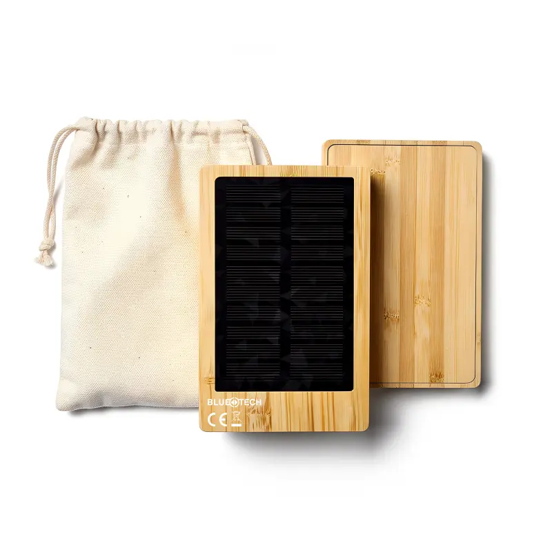 Batterie de secours solaire bambou