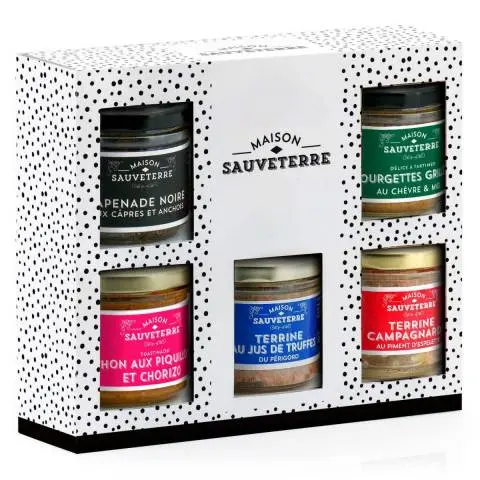 [56446] Coffret de 5 terrines à tartiner