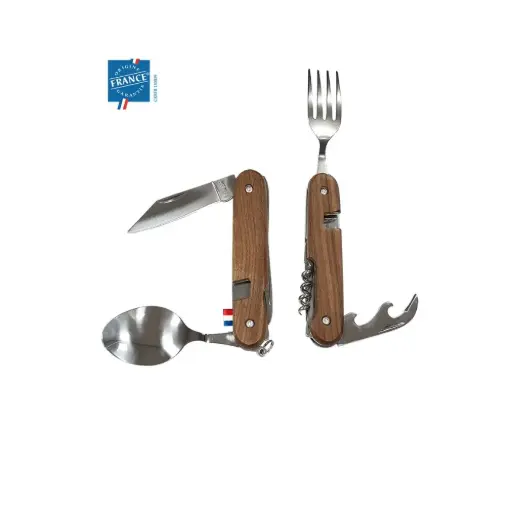 [gj401] Couteau multifonction bois origine France