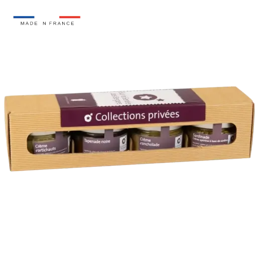 [Le coffret 4 pots "Entre terre et mer"] Le coffret 4 pots "Entre terre et mer"