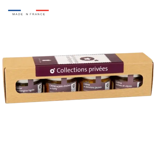 [Le coffret 4 pots "Apéro dînatoire"] Le coffret 4 pots "Apéro dînatoire"