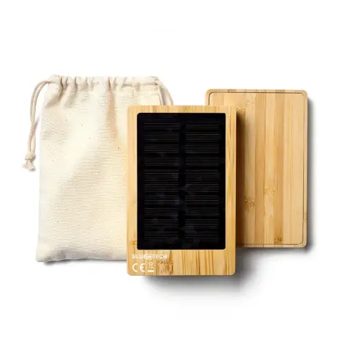 [BTE855] Batterie de secours solaire bambou